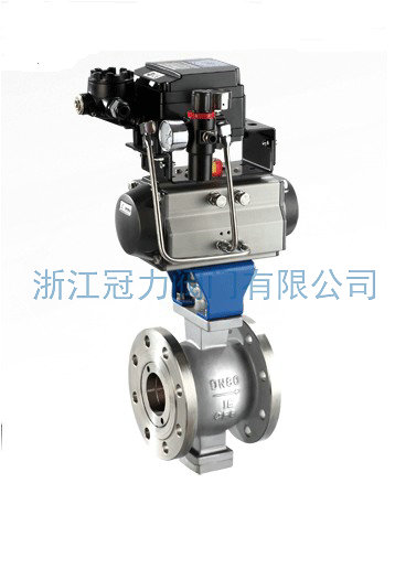 V型球閥是怎樣使活塞式執行機構為雙作用？
